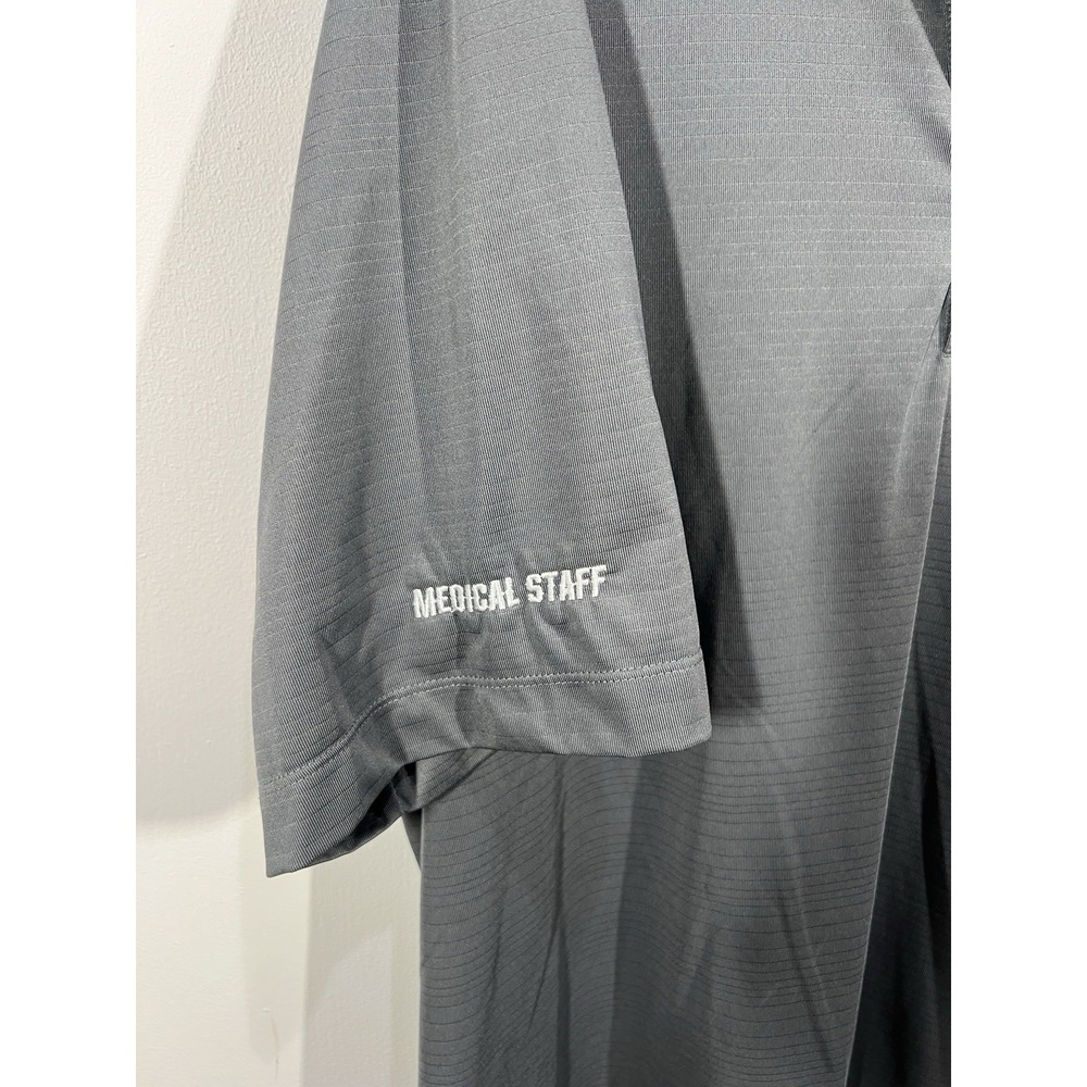 NCAA MCWS College World Series Medical Staff Polo Mens XL Port Authority Gray - Picture 3 of 4